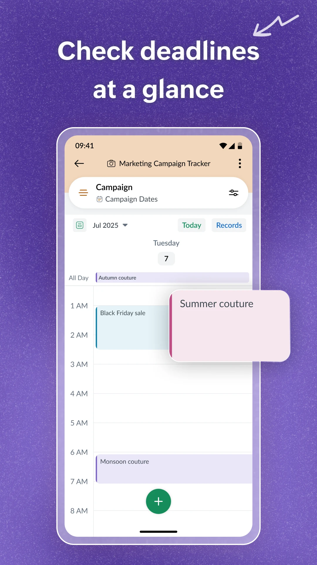 Zoho Tables - Plan & Track screenshot